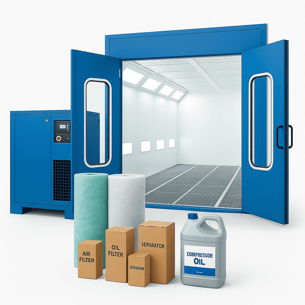 Cabină de vopsit auto